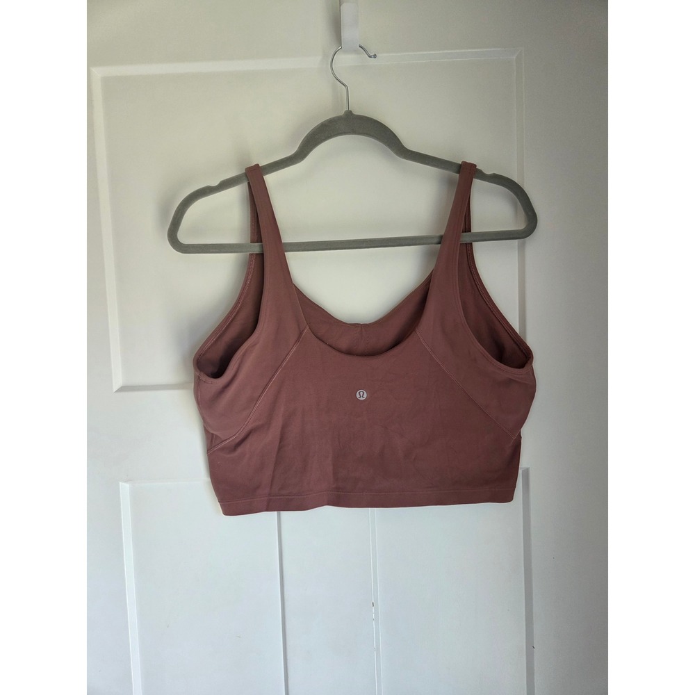 Lululemon Align Tank Top spiced chai Nulu Fabric Size 14 LW1CW8S - Picture 2 of 4